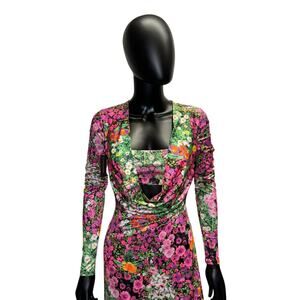 $158 AFRM LA Akiro Cowl Neck Long Sleeve Maxi Dress XS NWOT